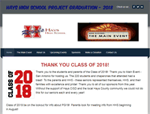 Tablet Screenshot of haysprojectgraduation.org